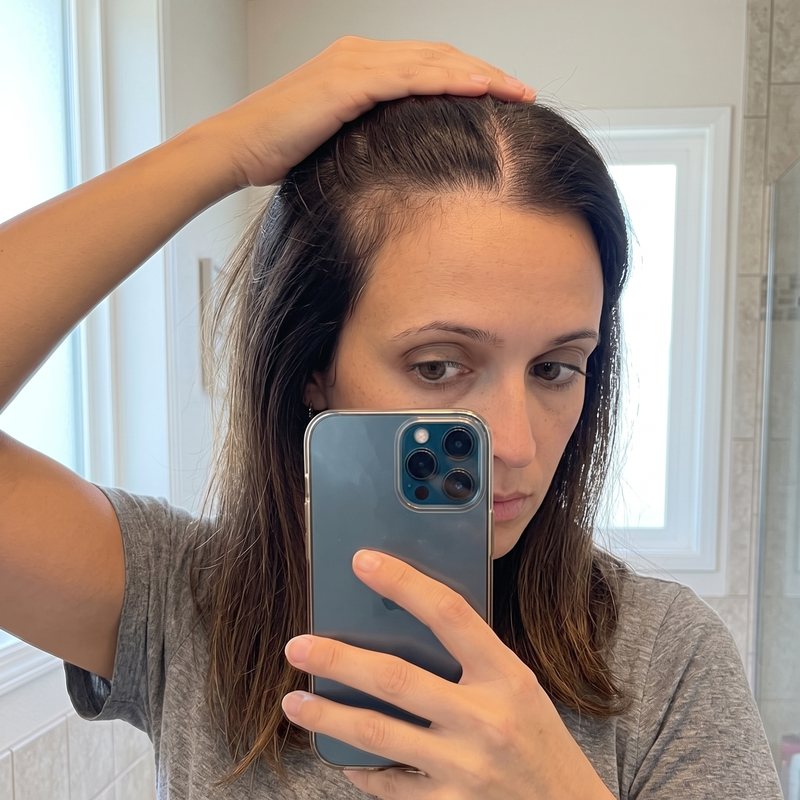 Aisha R., 29, before